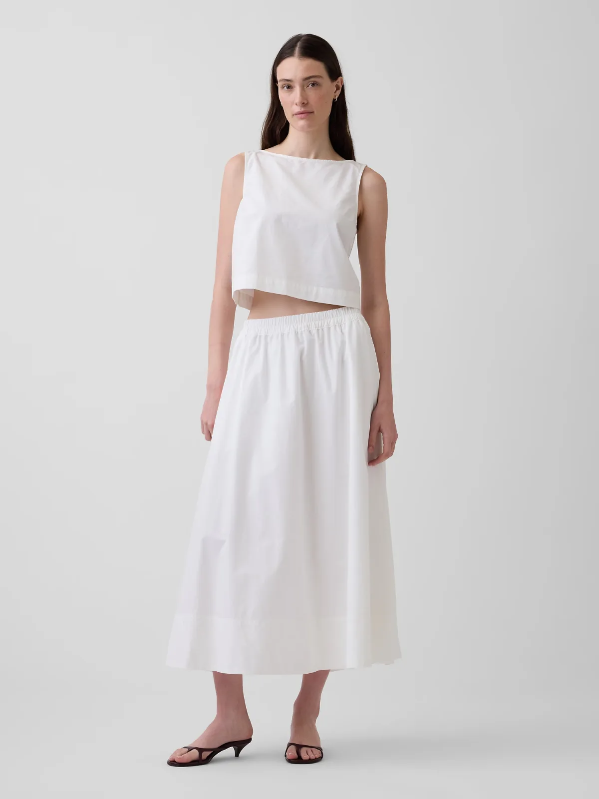 Poplin Maxi Skirt by Gap