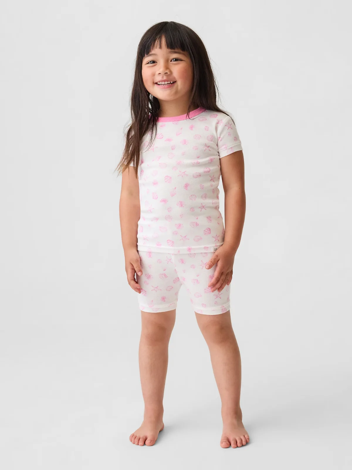 Organic Brushed Cotton Seashell PJ Short Set by Gap