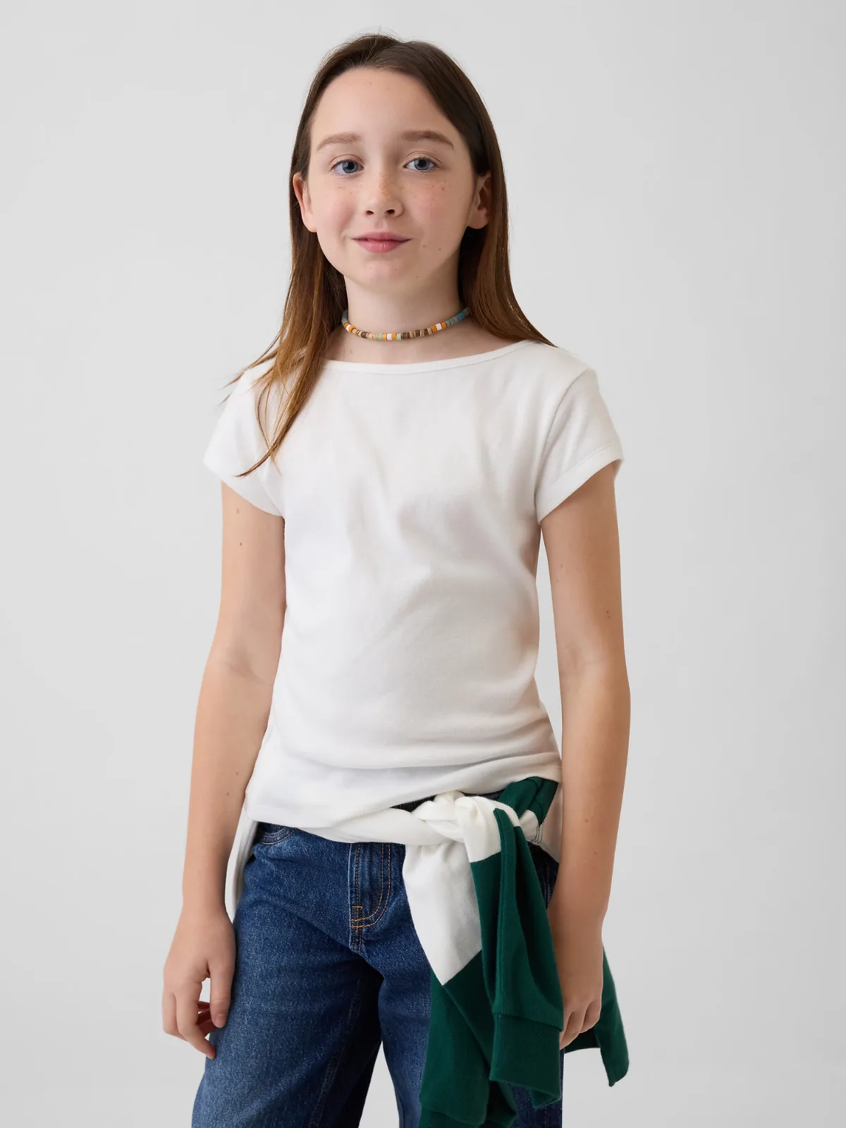 Cap-Sleeve Fitted T-Shirt by Gap