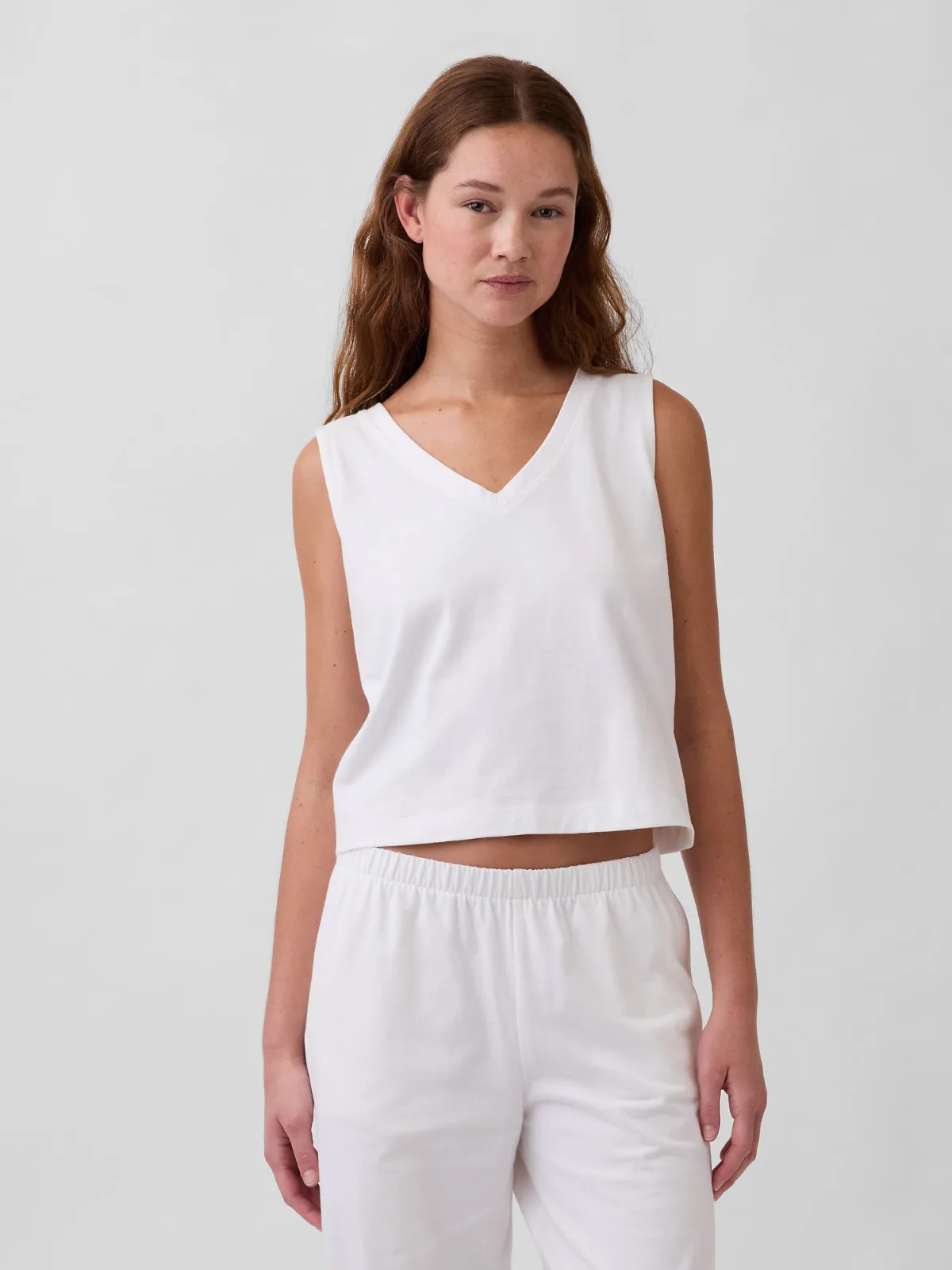 Knit Crop Tank Top by Gap