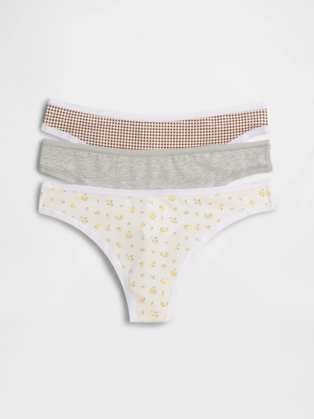 Organic Stretch Cotton Thong (3-Pack) by Gap