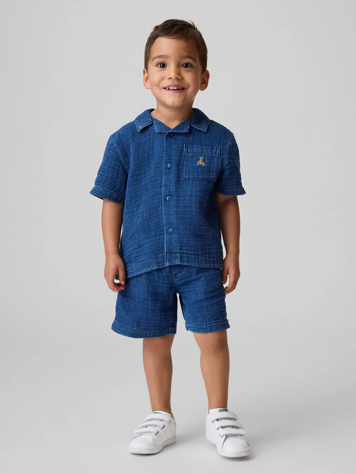 Cotton Gauze Denim Outfit Set by Gap