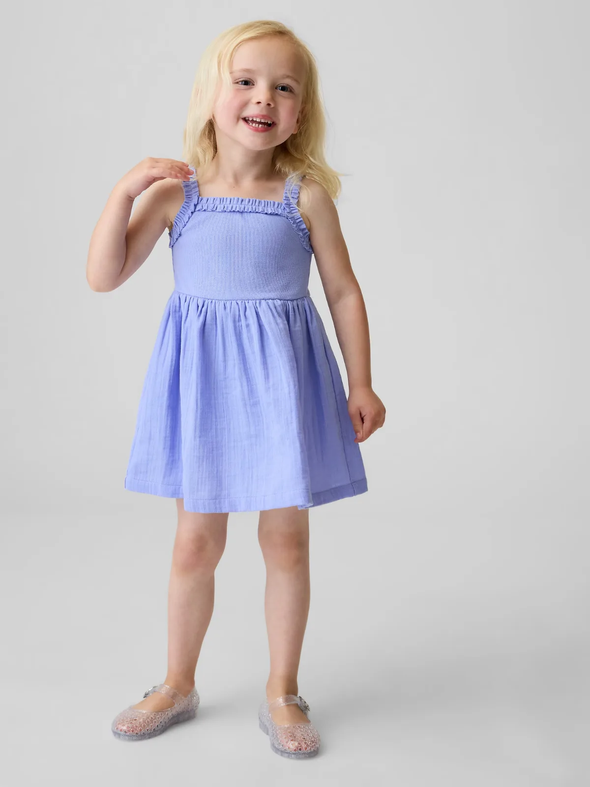 Mixed Media Apron Dress by Gap
