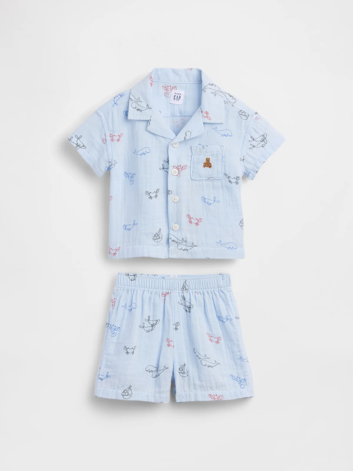 Cotton Gauze Cabana Outfit Set by Gap