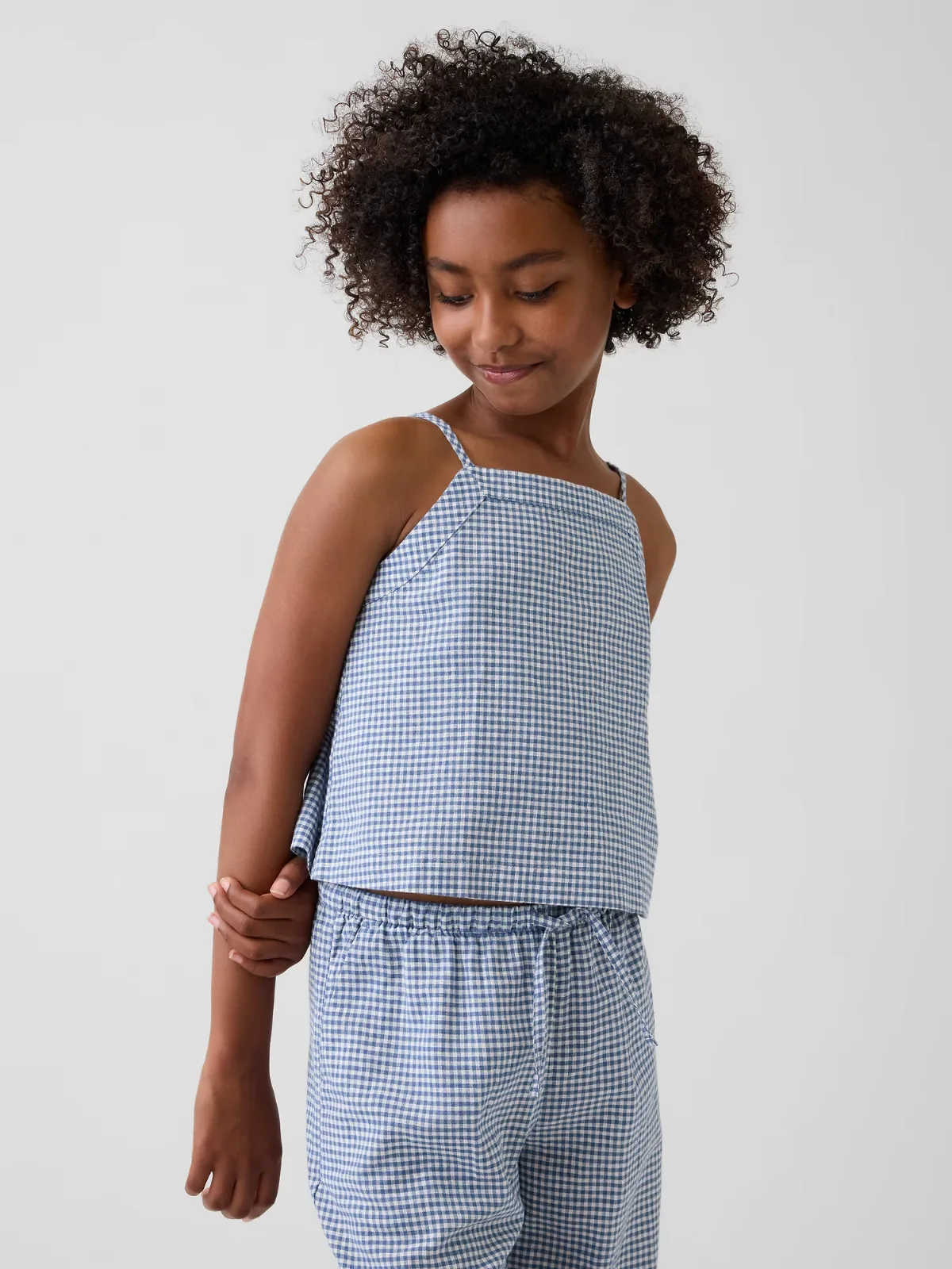 Linen-Cotton Tank Top by Gap