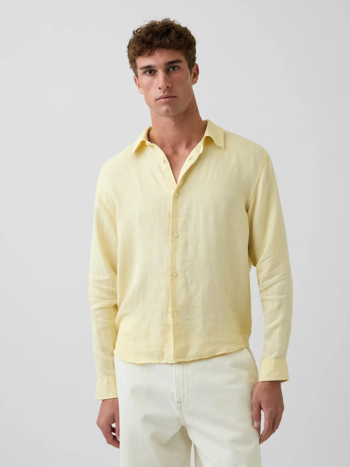 100% Linen Relaxed Shirt by Gap