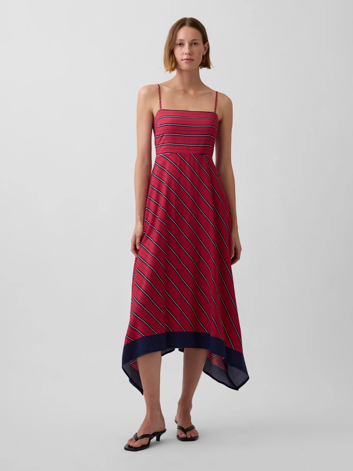 Stripe Handkerchief Midi Dress by Gap