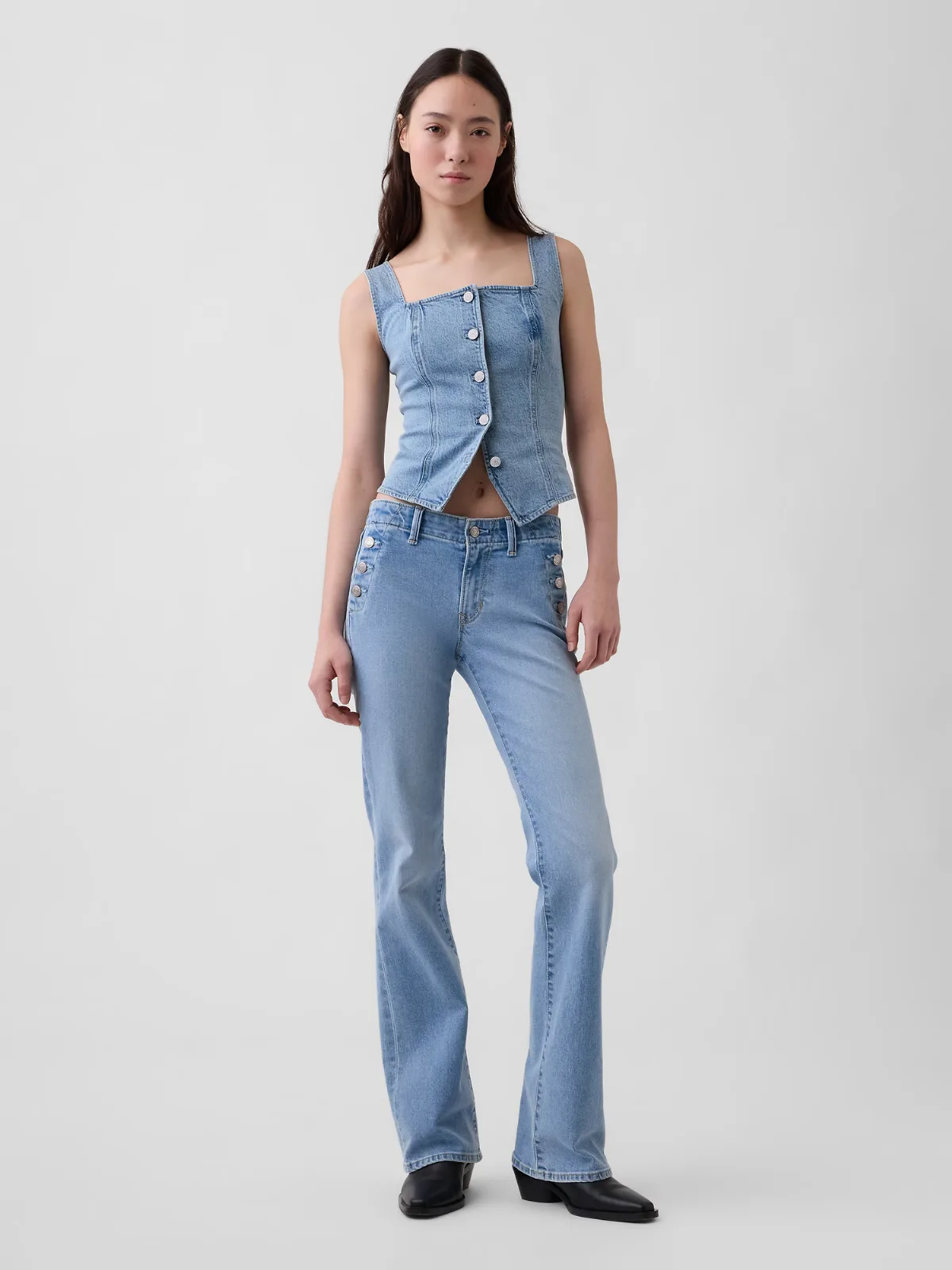 Low Rise Long & Lean Sailor Jeans