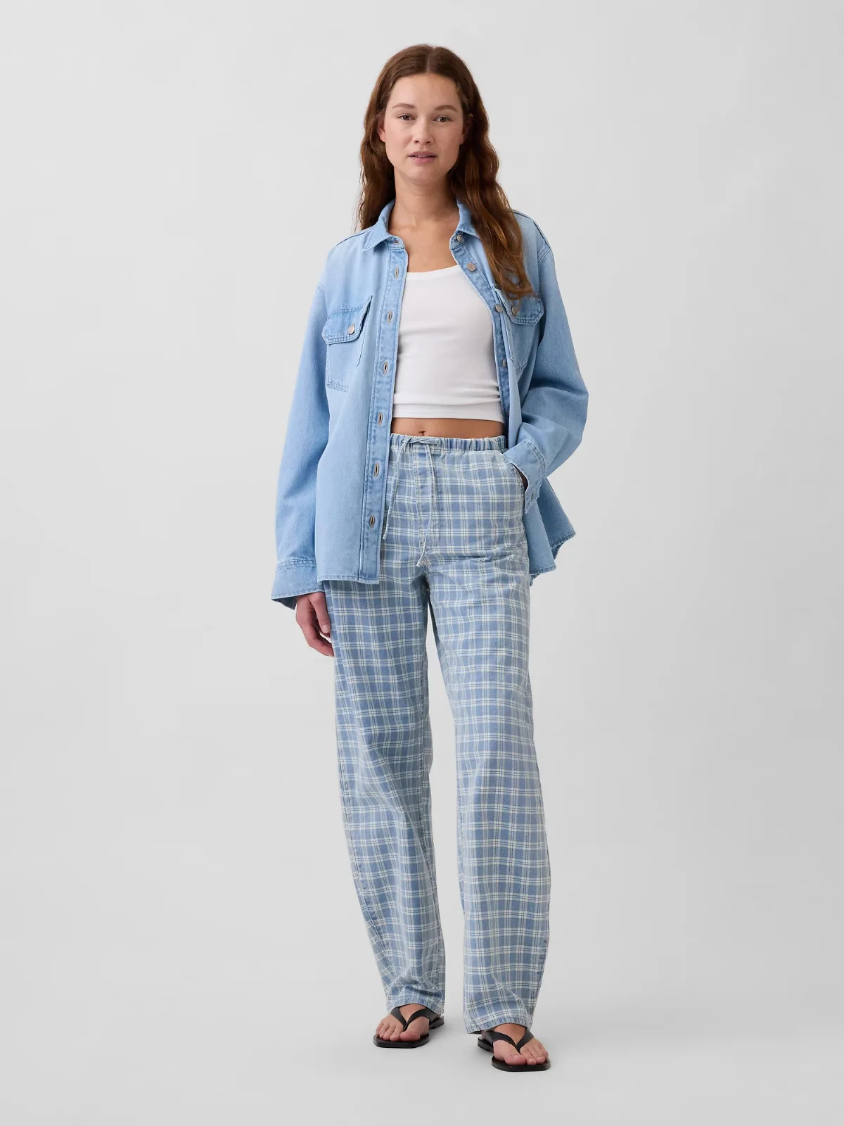 High Rise Easy Barrel Jeans by Gap