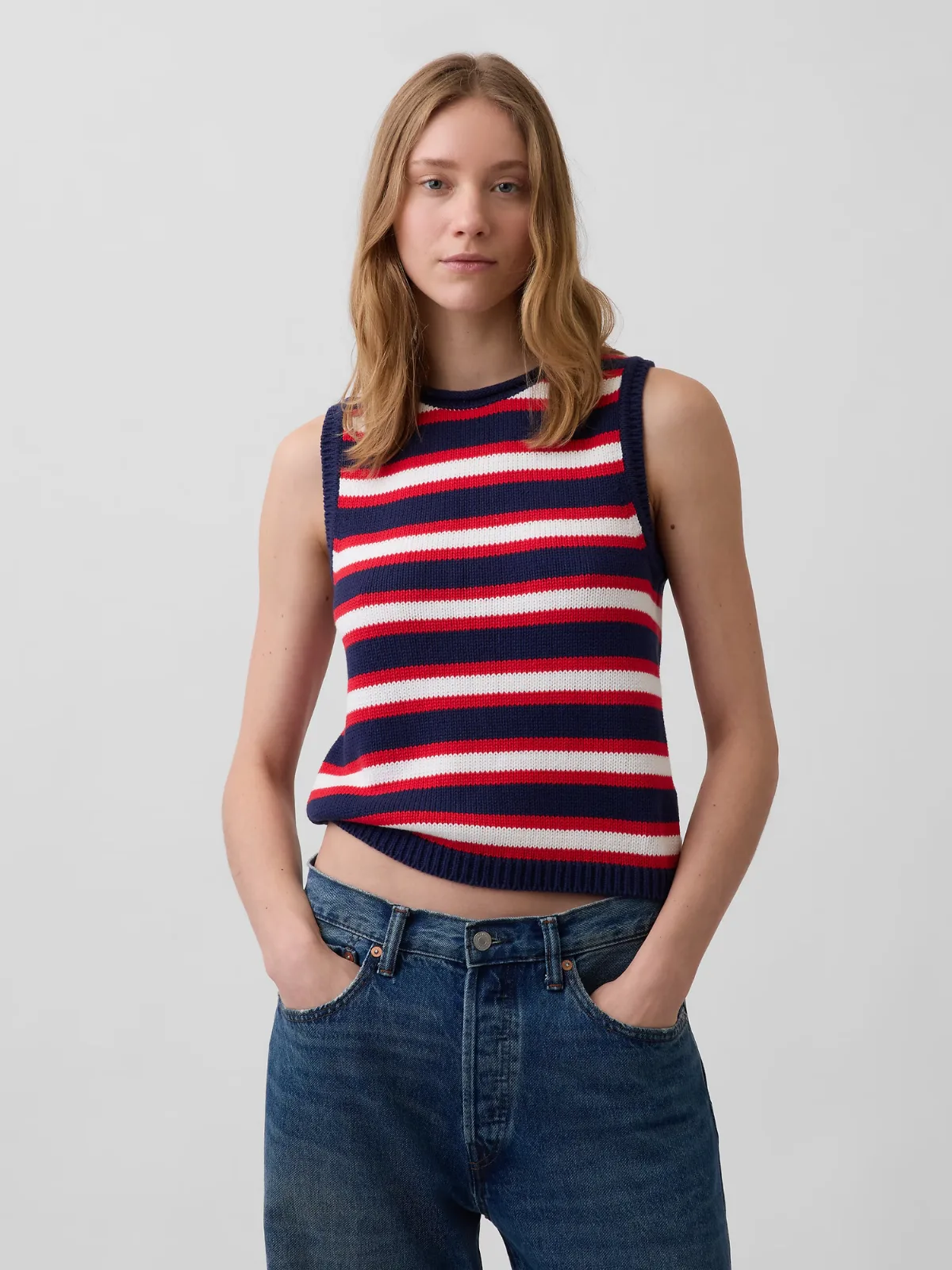 100% Cotton Sweater Vest by Gap