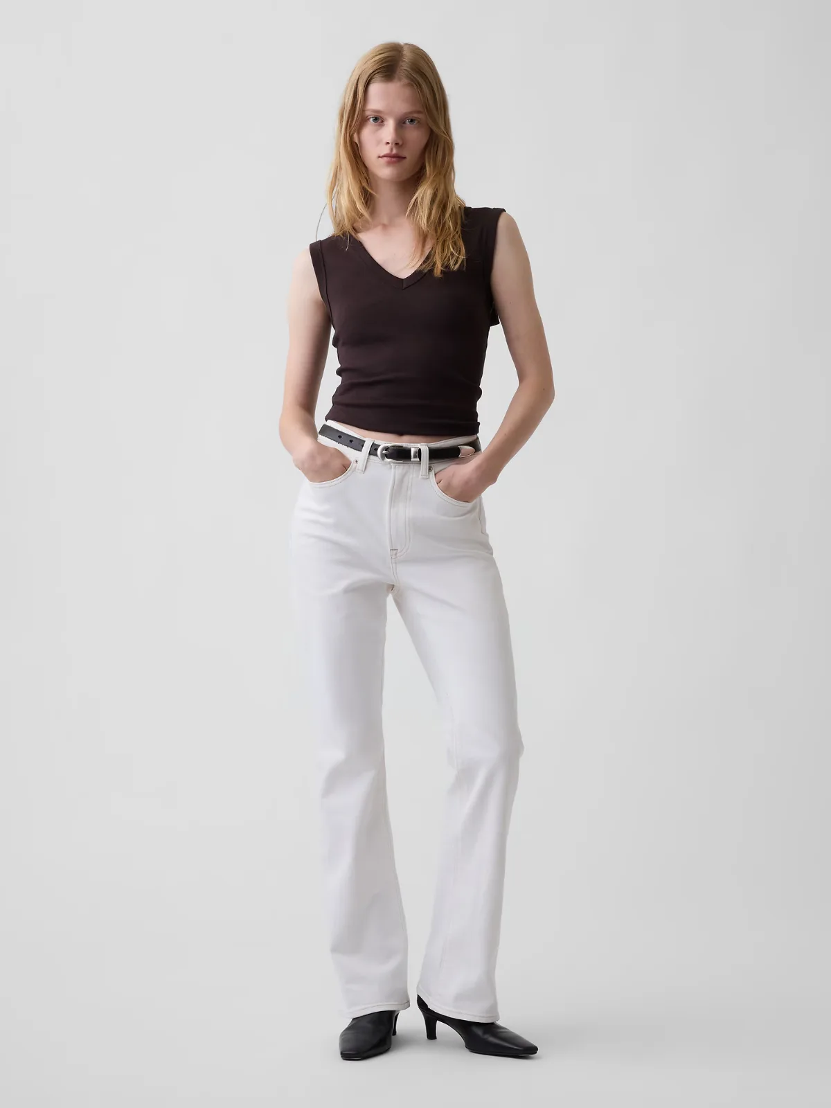 High Rise Boot Jeans by Gap
