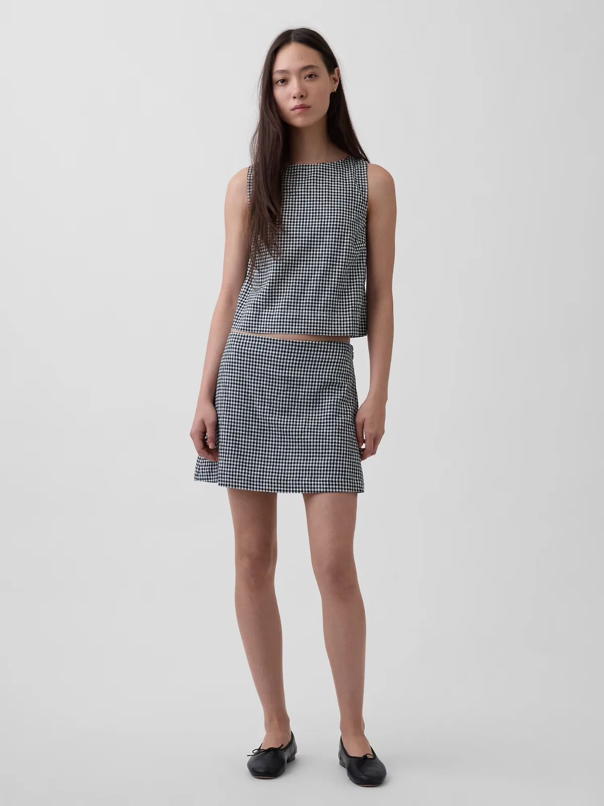 Linen-Blend Mini Skort by Gap