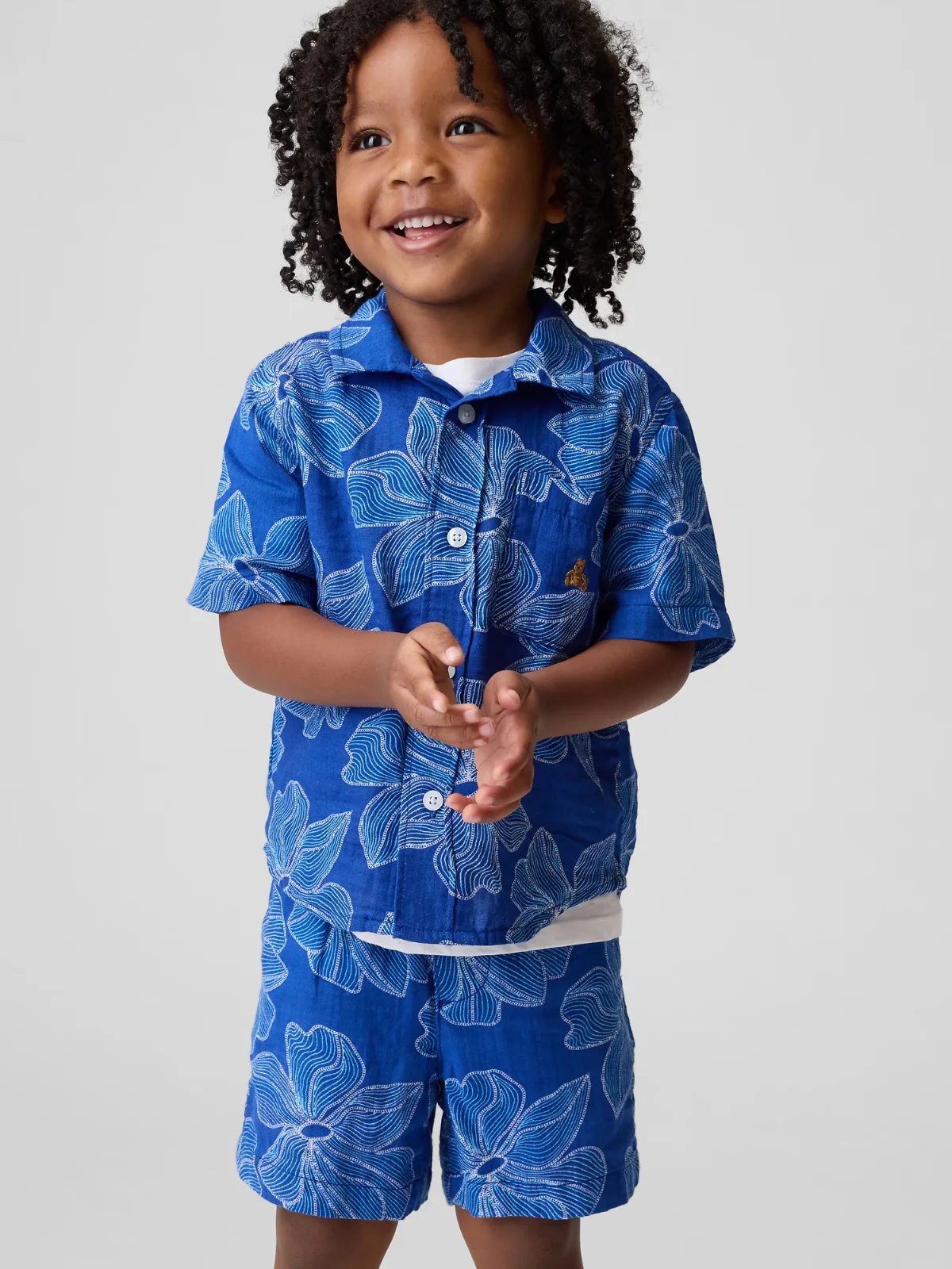 Cotton Gauze Floral Outfit Set by Gap