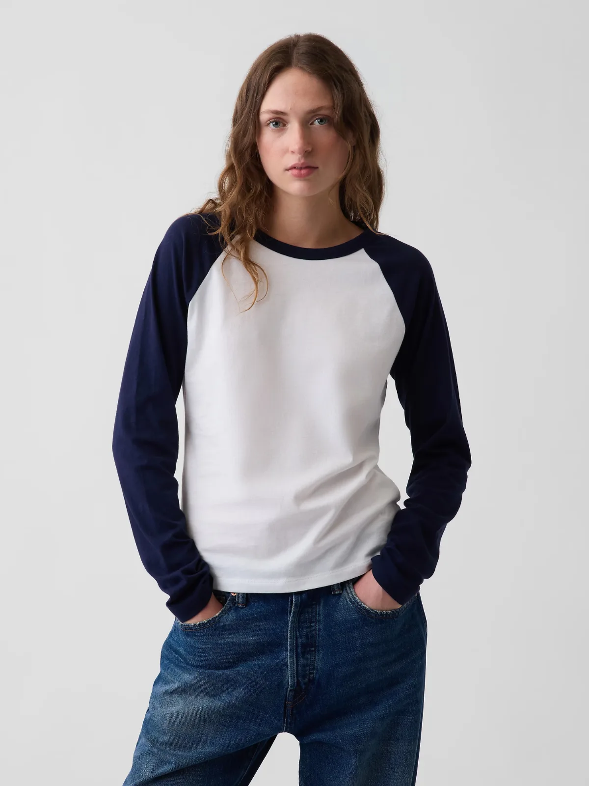 Organic Cotton VintageSoft Raglan T-Shirt by Gap