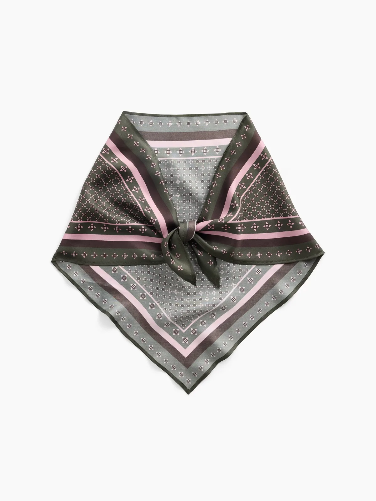 100% Silk Oversized Triangle Bandana Scarf by Gap