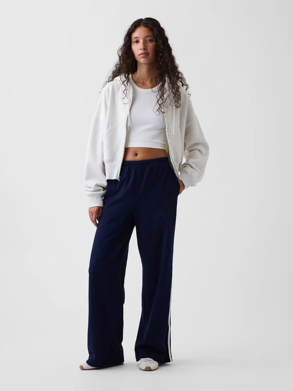 Knit Relaxed Track Pants by Gap