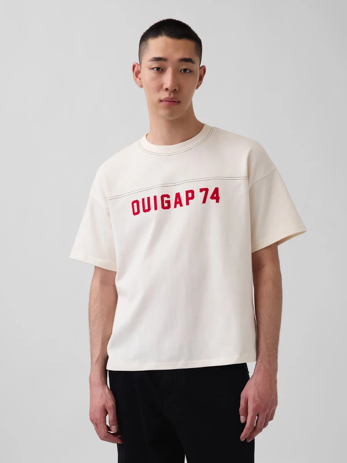 OuiGap Heavyweight Crop Logo T-Shirt by Gap