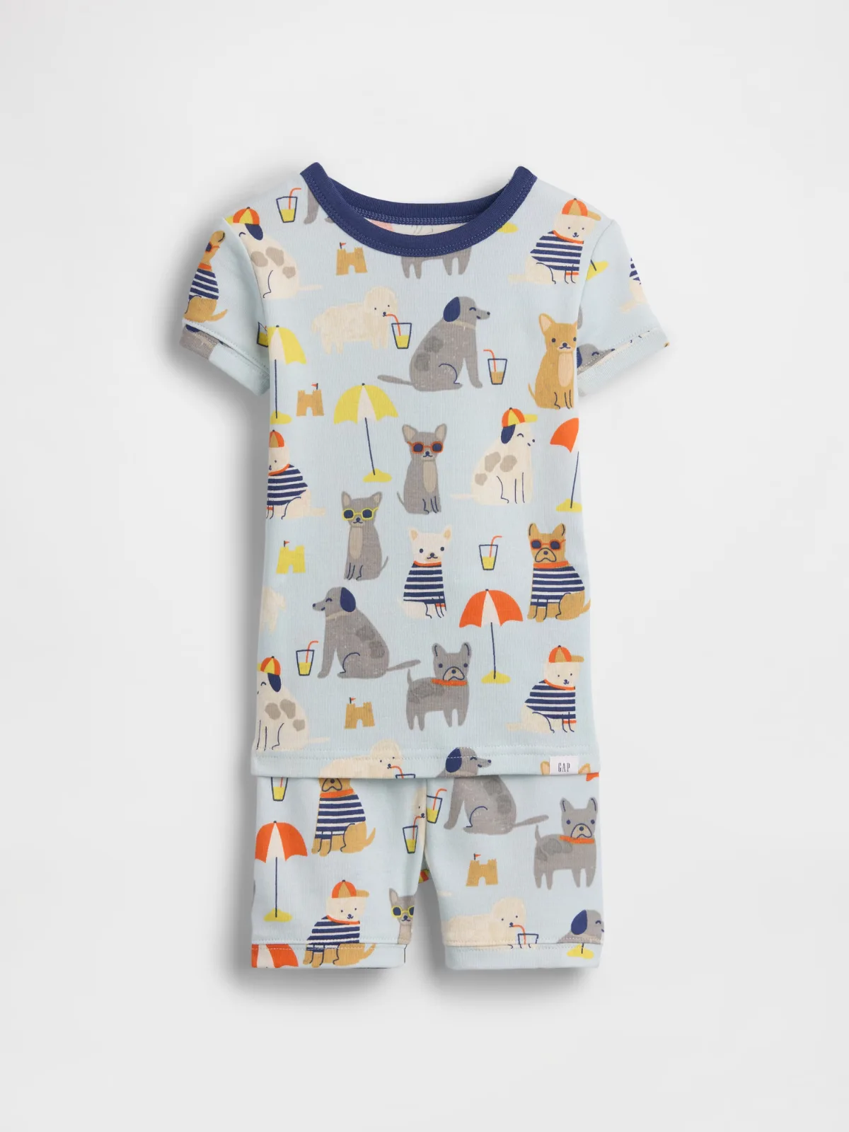 Organic Brushed Cotton Beach Dogs PJ Short Set by Gap