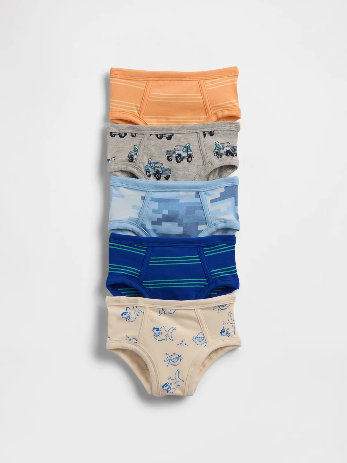 Organic Stretch Cotton Briefs (5-Pack) by Gap