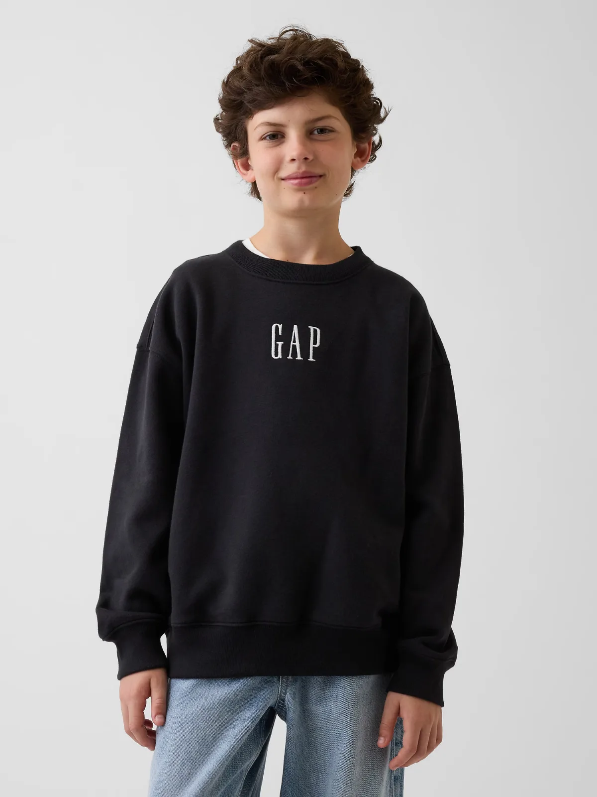 VintageSoft Relaxed Logo Sweatshirt by Gap