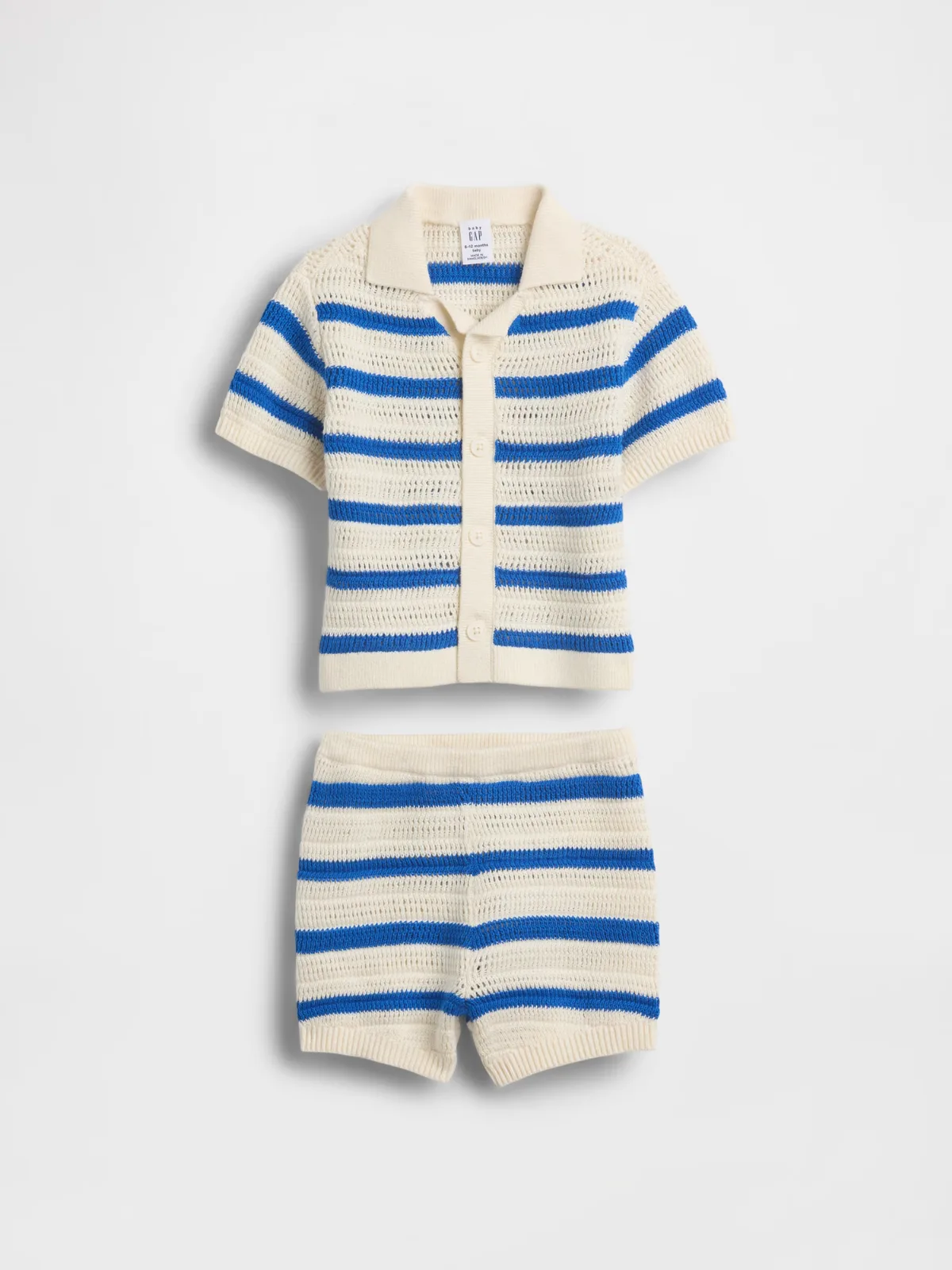 Baby Crochet Stripe Outfit Set by Gap