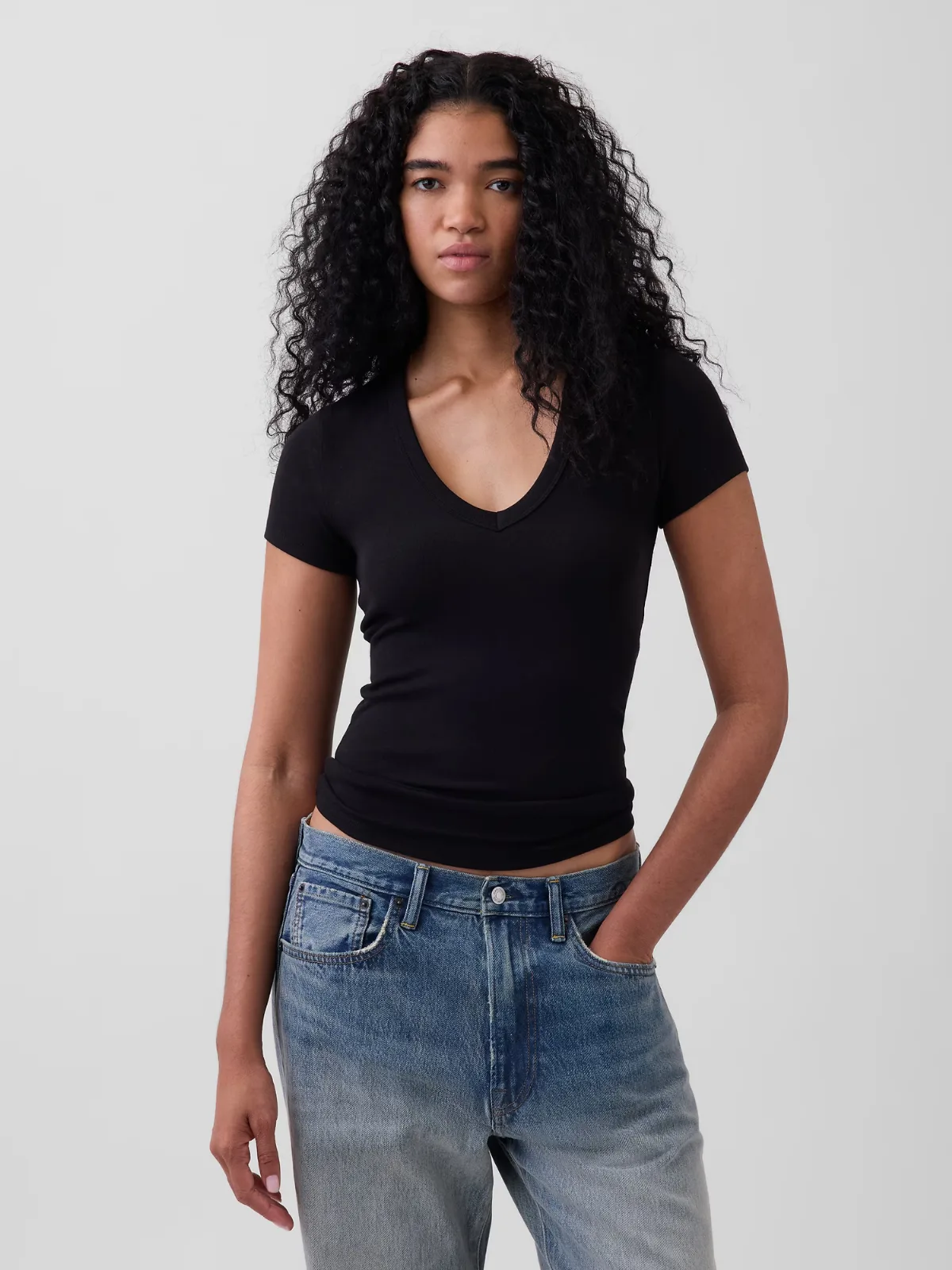 Modern V-Neck T-Shirt by Gap