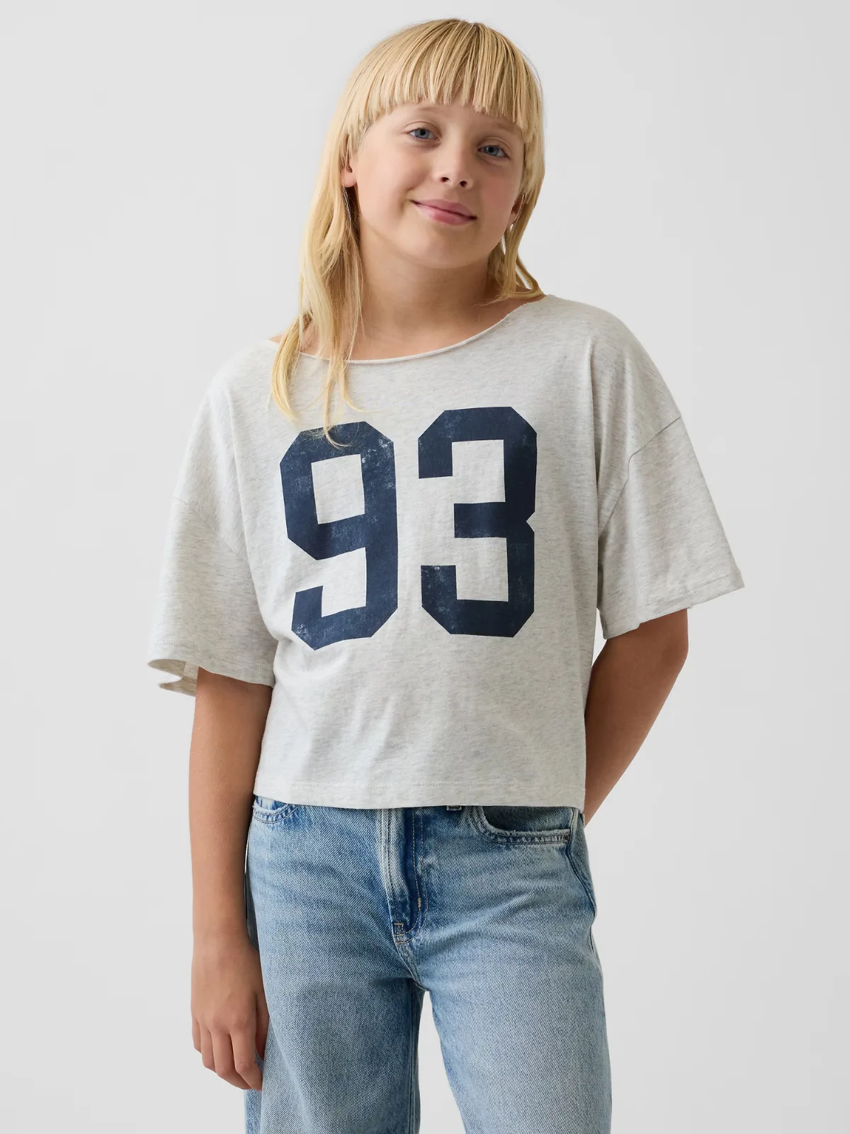 Oversized Wide-Neck T-Shirt by Gap