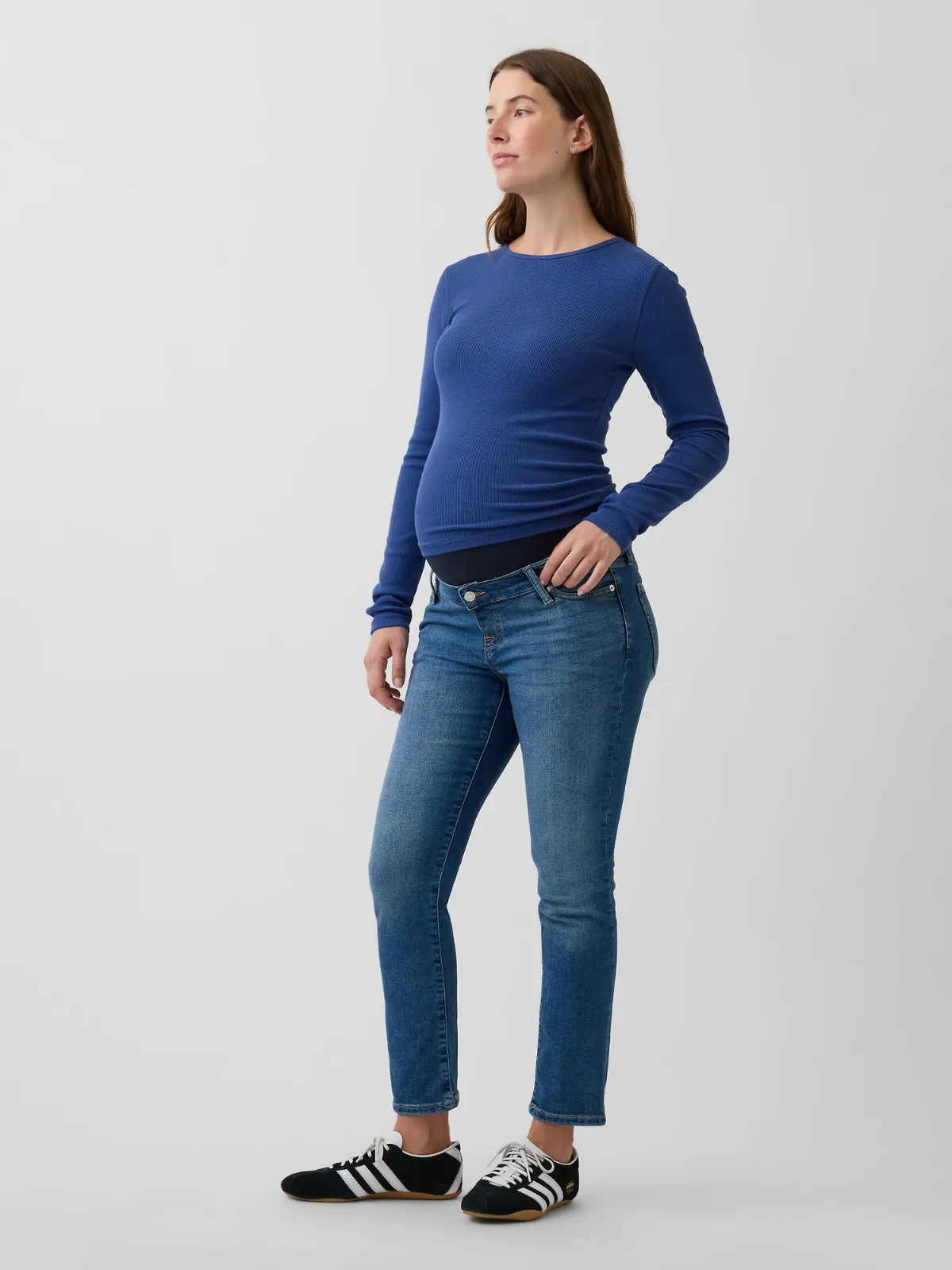 Maternity Full-Panel Slim Ankle Jeans by Gap