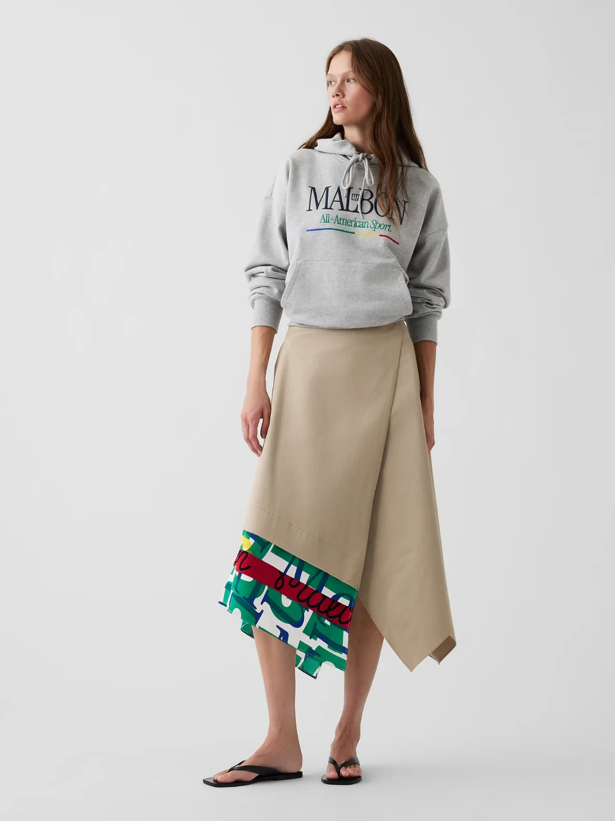 Gap x Malbon Twill Handkerchief Maxi Skirt by Gap
