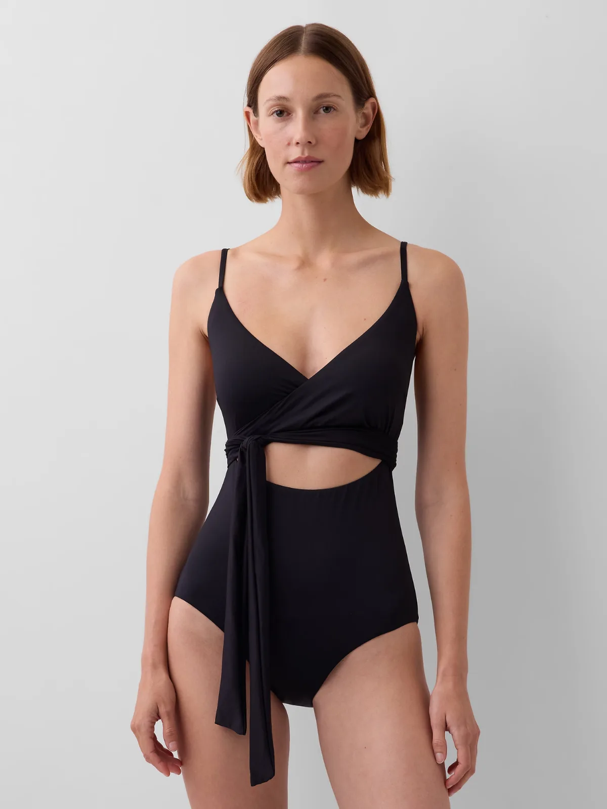 Cutout Wrap One-Piece Swimsuit by Gap