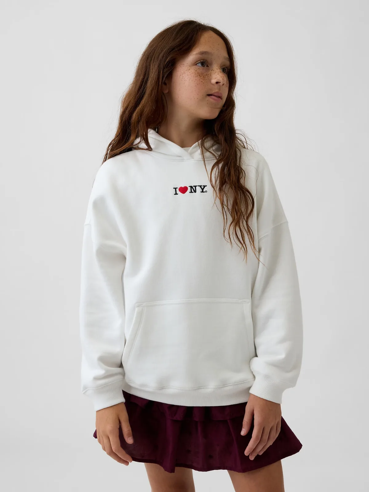 VintageSoft Oversized I Heart NY Hoodie by Gap