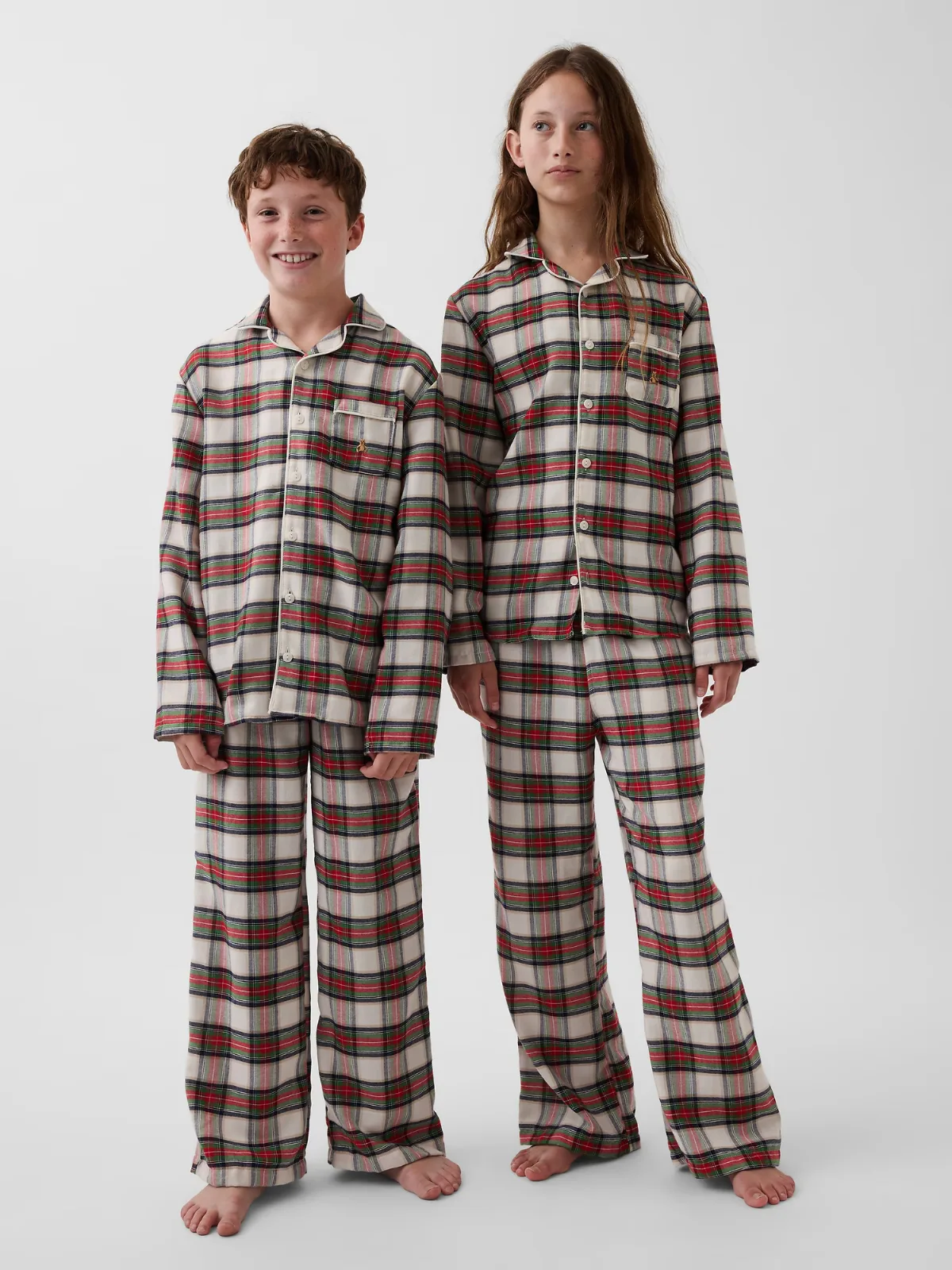 Recycled Flannel PJ Set by Gap