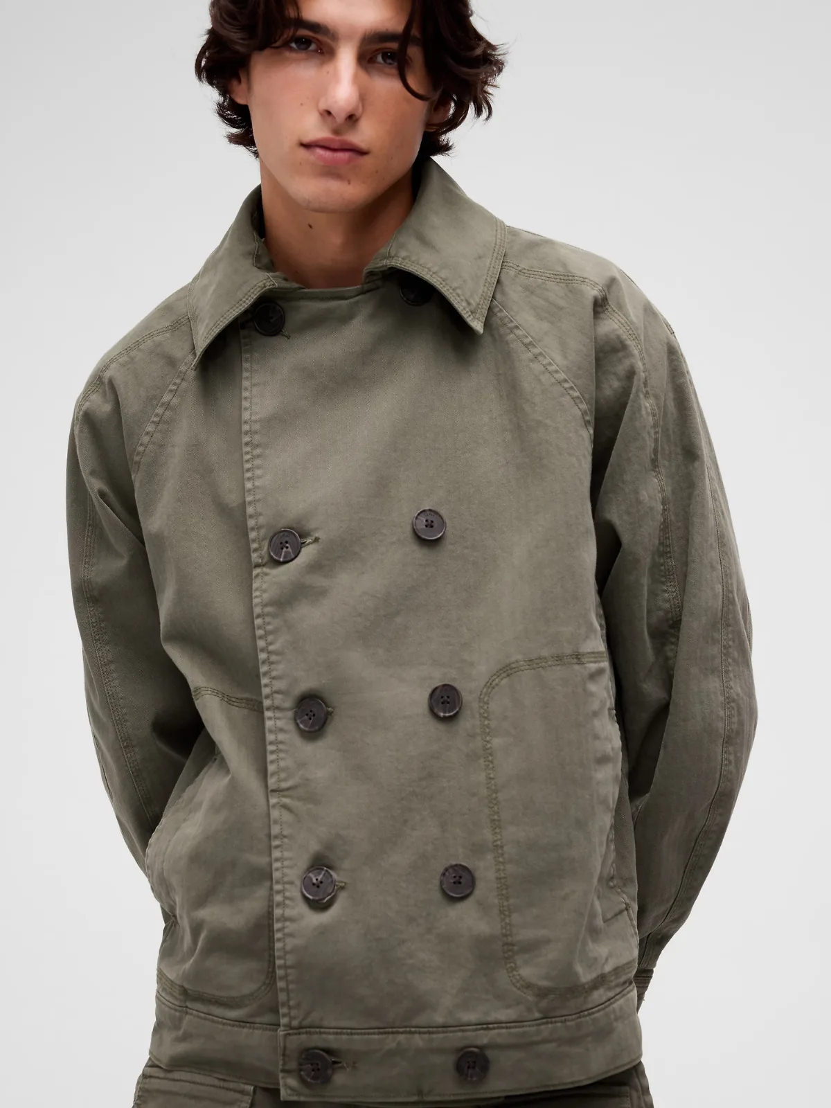 GapStudio Herringbone Peacoat by Gap