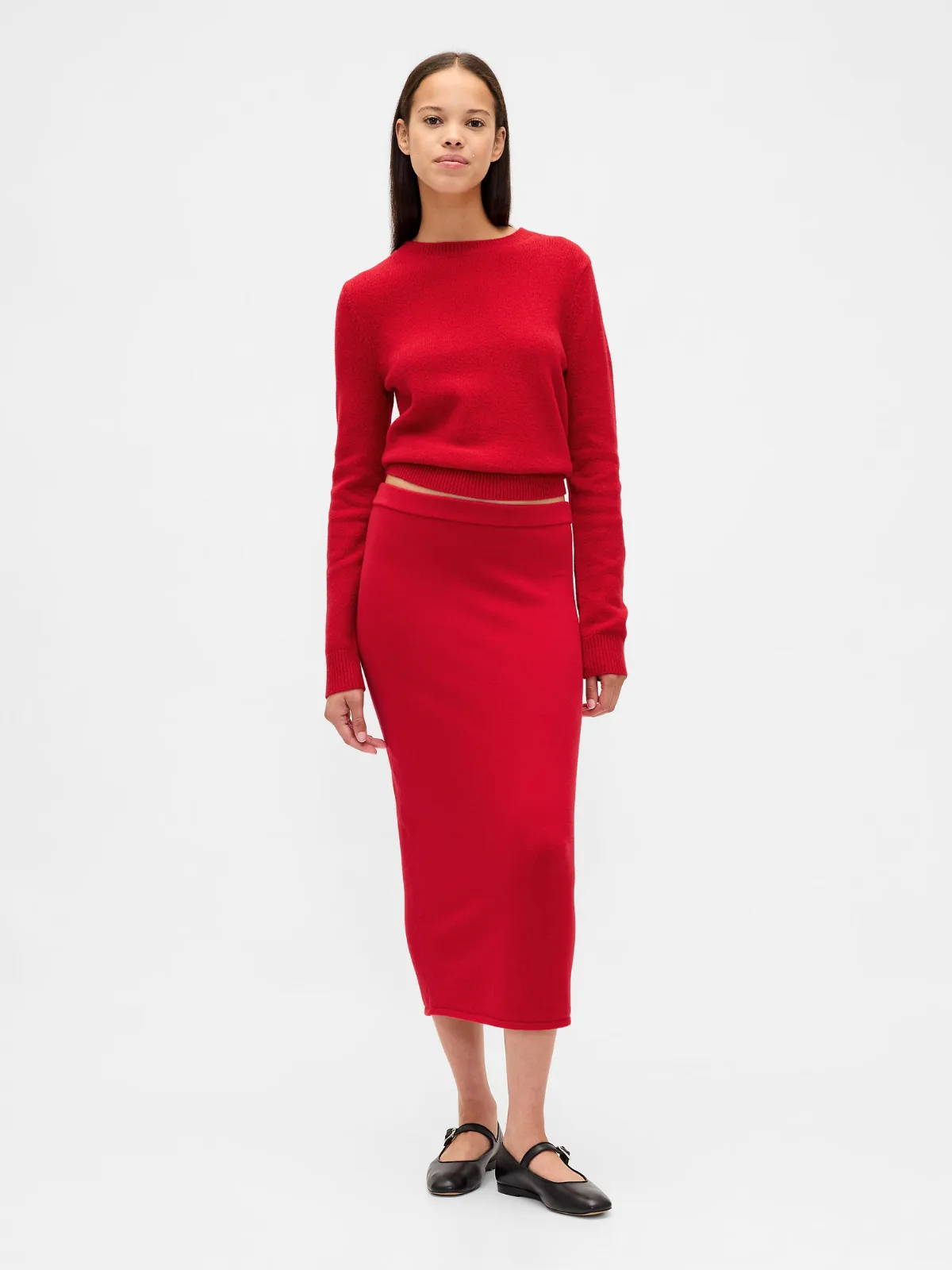 CashSoft Stretch Midi Skirt by Gap
