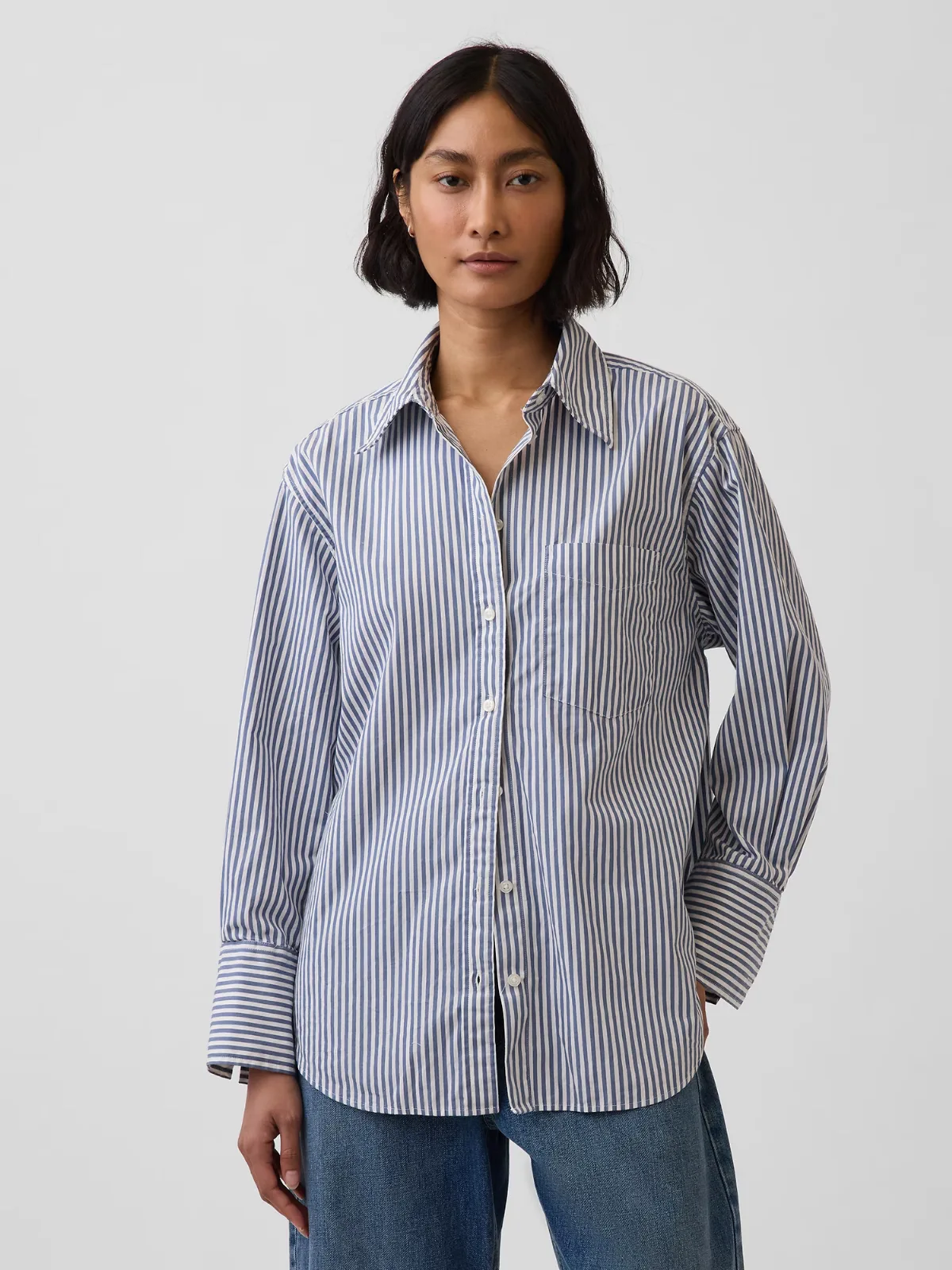 Organic Cotton Poplin Big Shirt
