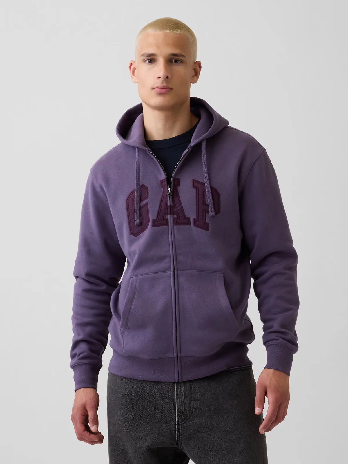 VintageSoft Arch Logo Zip Hoodie by Gap