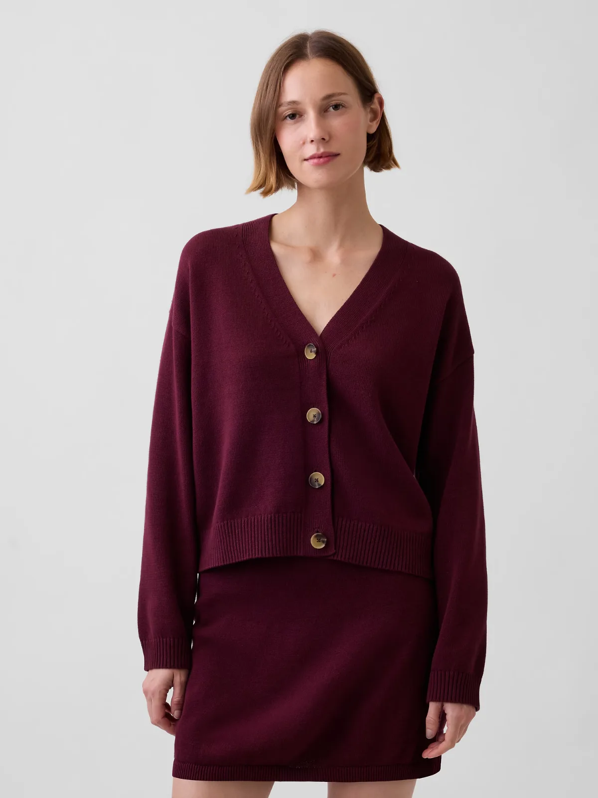100% Cotton Oversized Cardigan Sweater by Gap