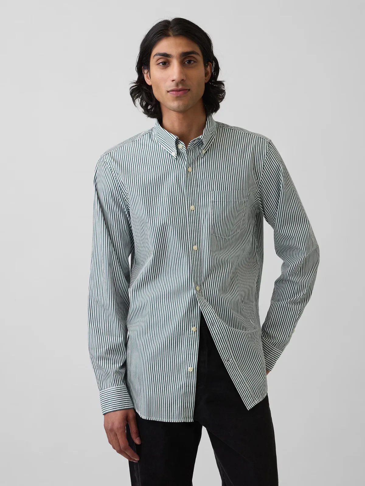Organic Cotton Poplin Classic Shirt by Gap