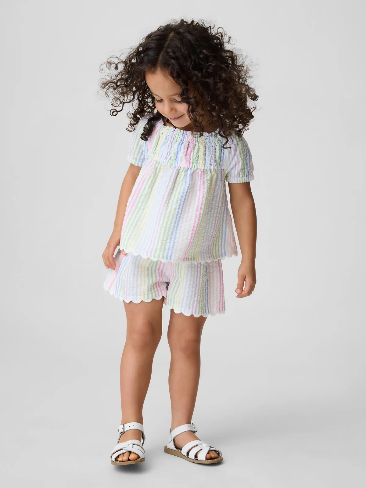 Seersucker Stripe Outfit Set by Gap