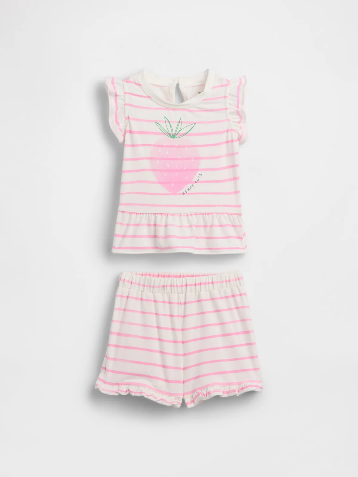 First Favorites JerseySoft Strawberry Outfit Set by Gap