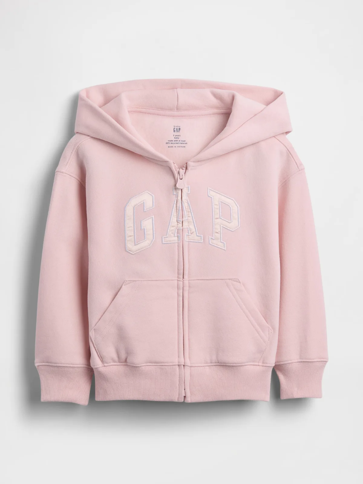 VintageSoft Zip Logo Hoodie by Gap