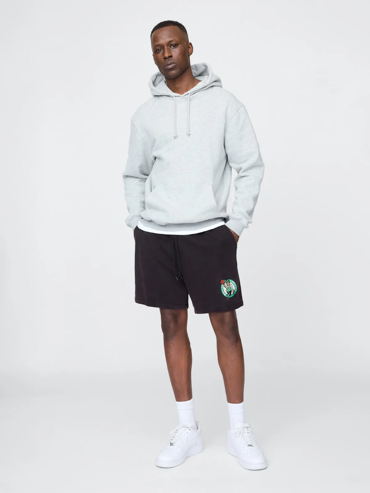 NBA Boston Celtics Logo Heavyweight Sweat Shorts by Gap