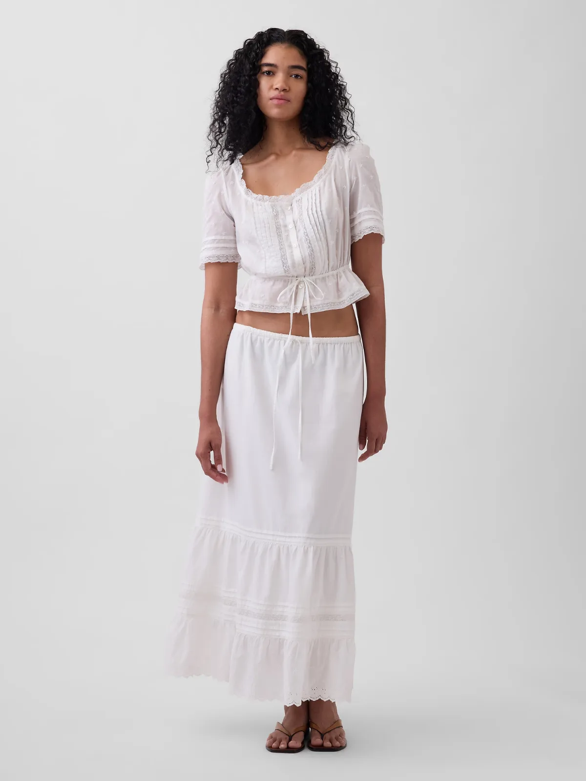 Tiered Easy Maxi Skirt by Gap