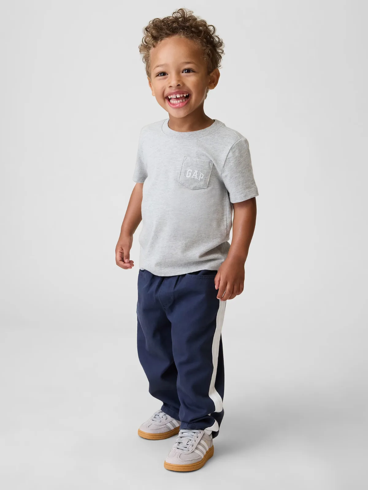 UltraSoft Pull-On Stripe Barrel Pants by Gap