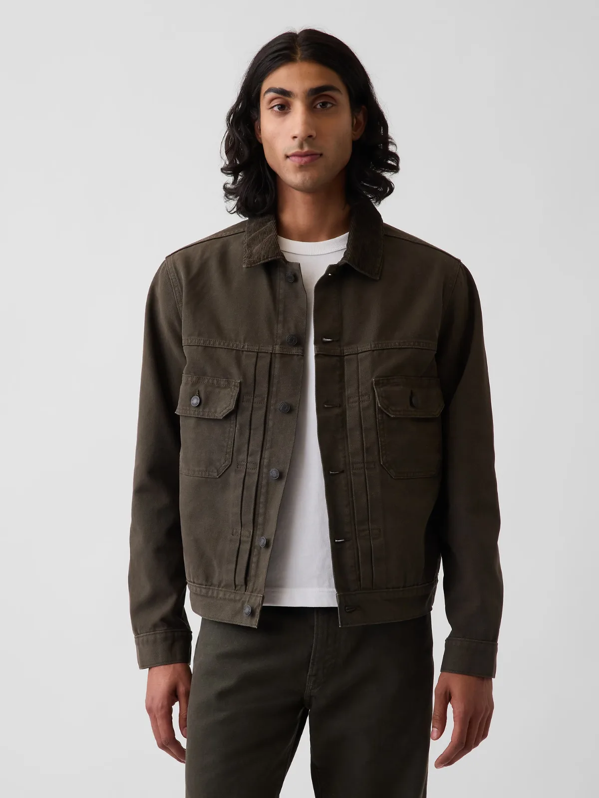 Canvas Denim Trucker Jacket by Gap