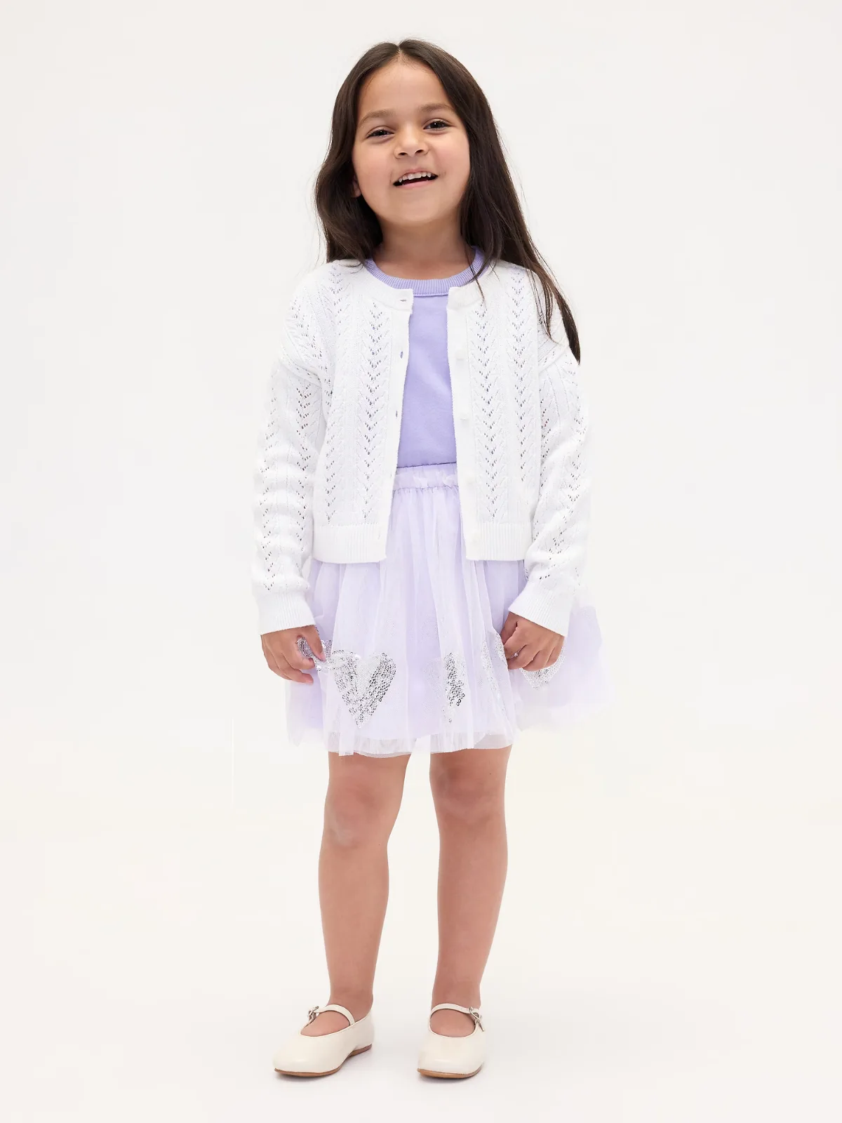 Tulle & Sequin Heart Skirt by Gap