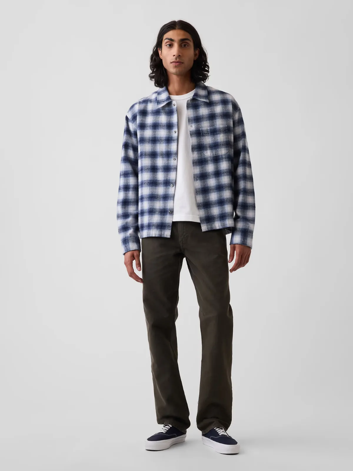 Canvas Relaxed Straight Jeans by Gap