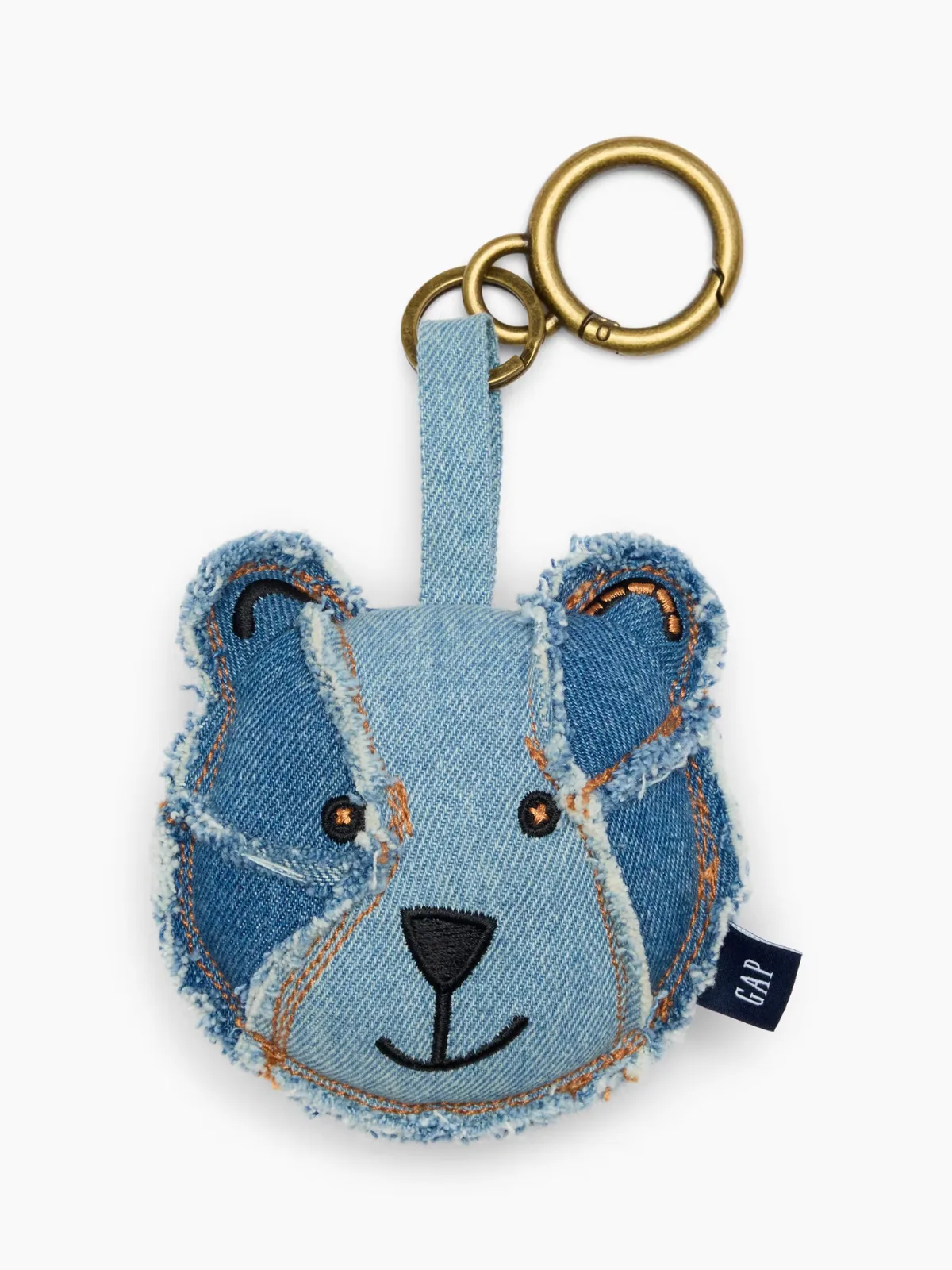 Patchwork Denim Brannan Bear Bag Charm by Gap