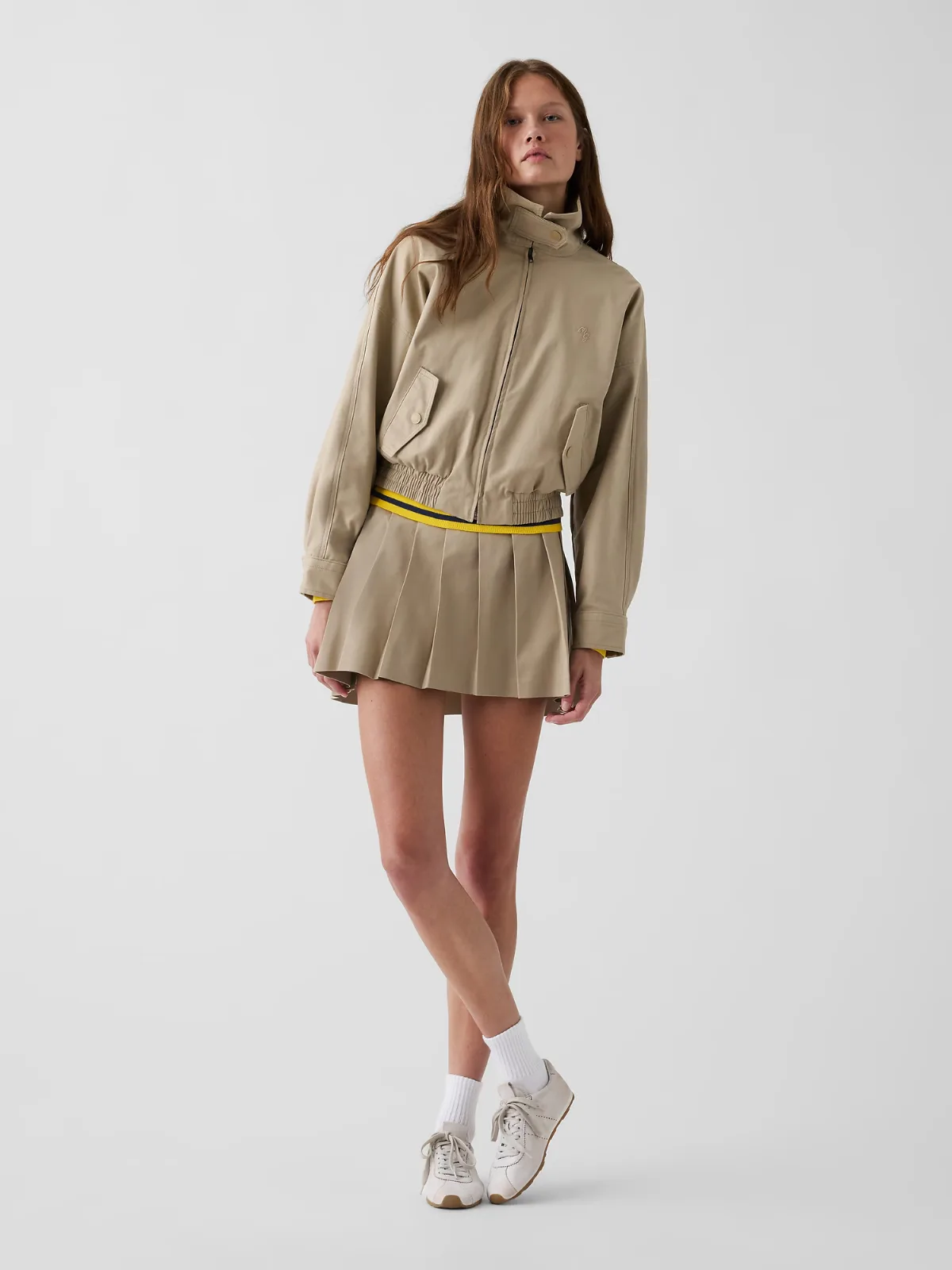 Gap x Malbon Pleated Twill Mini Skort by Gap