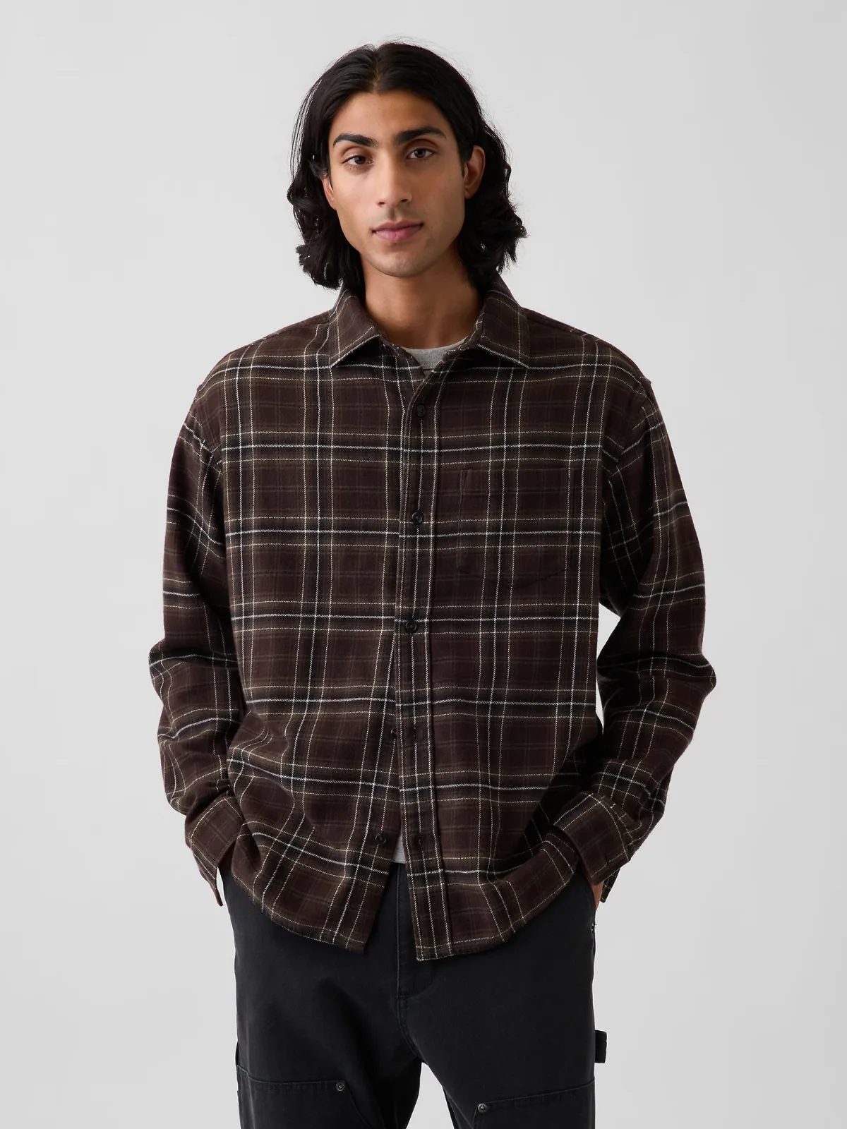 Relaxed Flannel Shirt